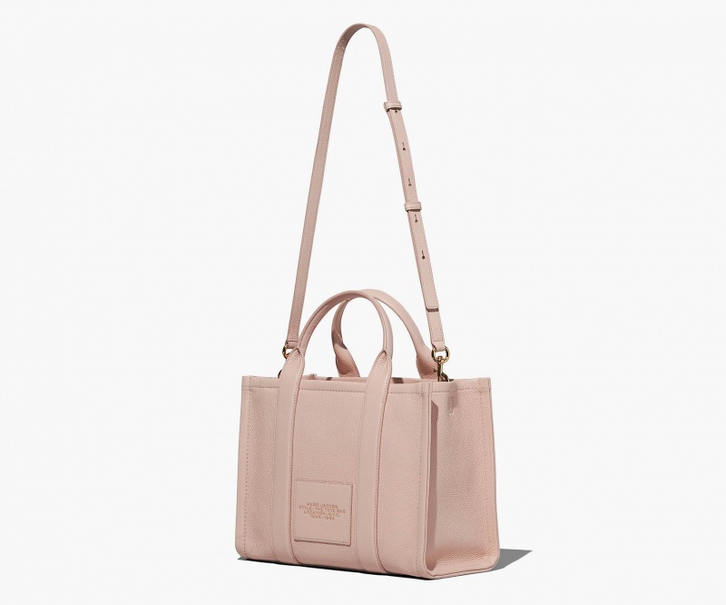 Marc Jacobs The Leather Medium Tote Bags Rose | Australia_MJ63757