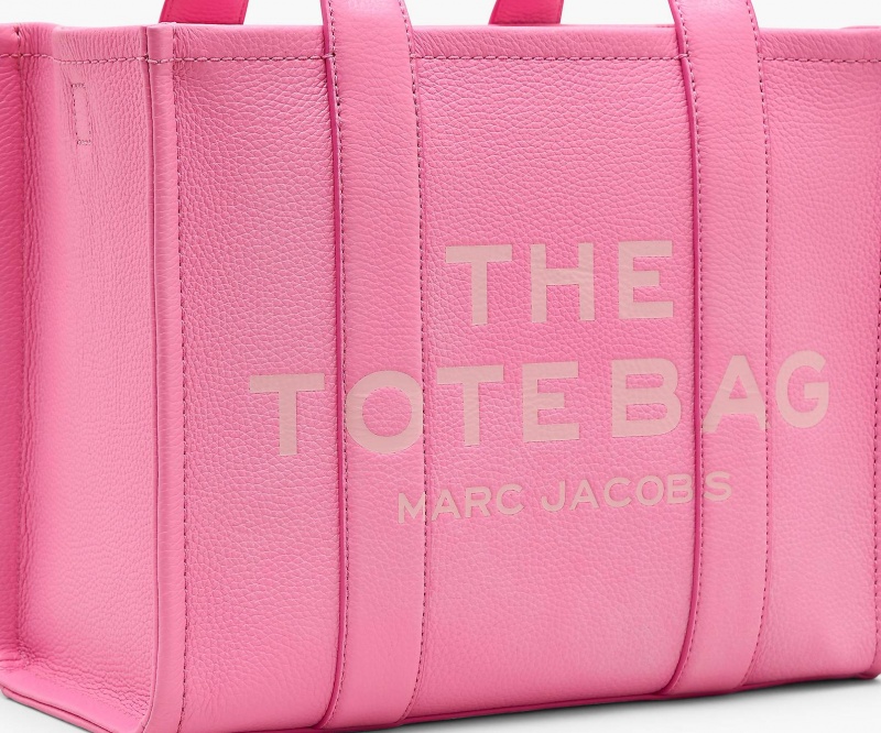 Marc Jacobs The Leather Medium Tote Bags Pink | Australia_MJ42254