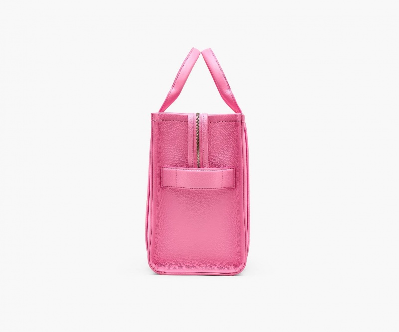 Marc Jacobs The Leather Medium Tote Bags Pink | Australia_MJ42254