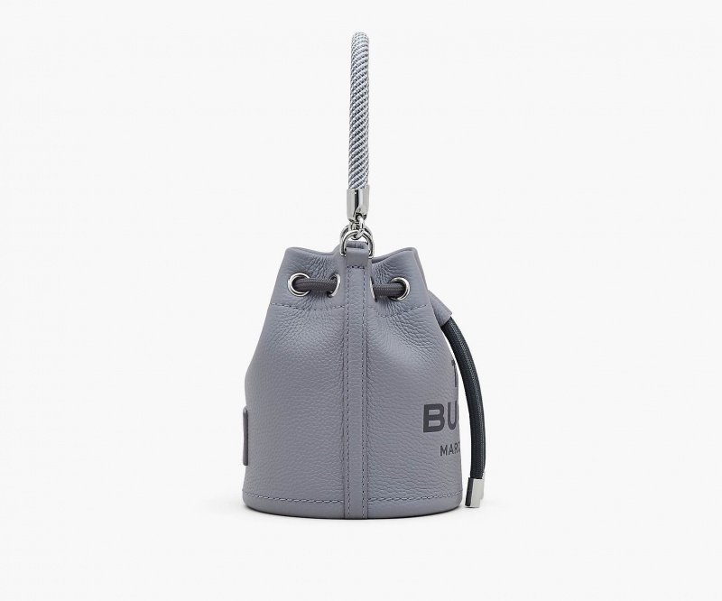 Marc Jacobs The Leather Mini Bucket Bucket Bags Grey | Australia_MJ90869