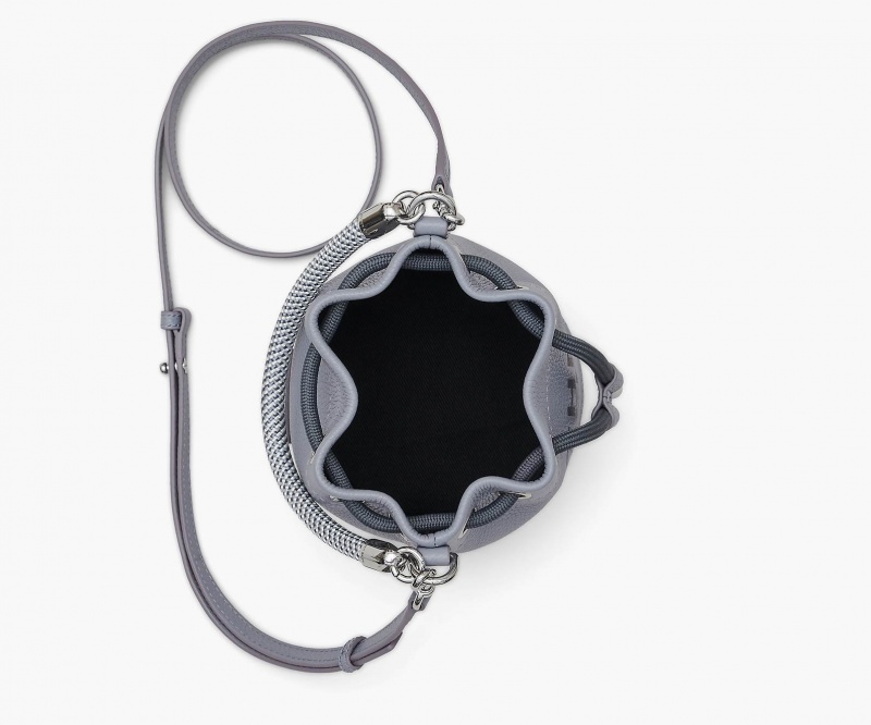 Marc Jacobs The Leather Mini Bucket Bucket Bags Grey | Australia_MJ90869