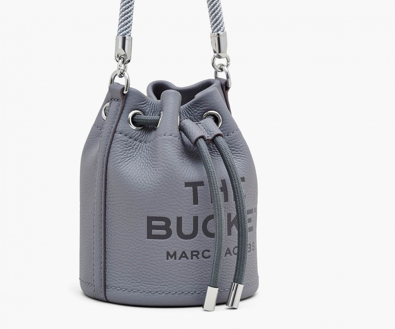 Marc Jacobs The Leather Mini Bucket Bucket Bags Grey | Australia_MJ90869