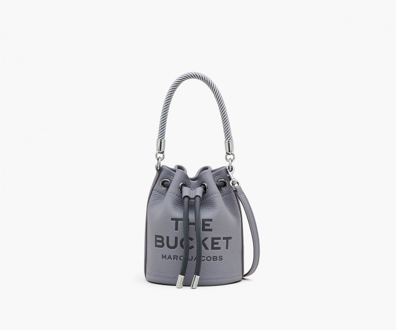 Marc Jacobs The Leather Mini Bucket Bucket Bags Grey | Australia_MJ90869