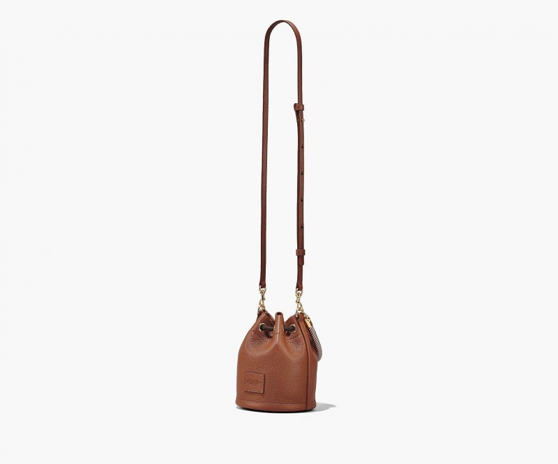 Marc Jacobs The Leather Mini Bucket Bucket Bags Brown | Australia_MJ21284