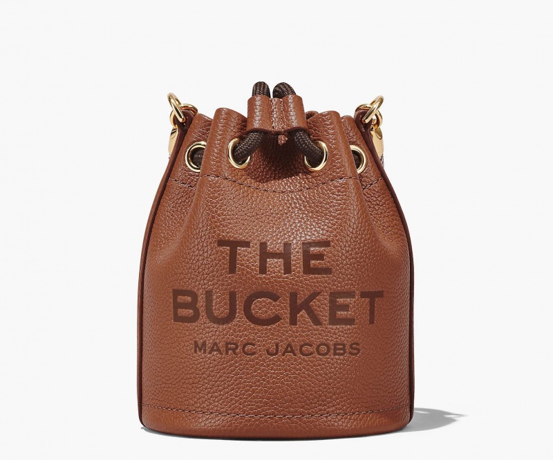 Marc Jacobs The Leather Mini Bucket Bucket Bags Brown | Australia_MJ21284