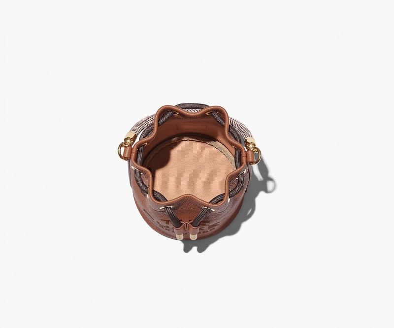 Marc Jacobs The Leather Mini Bucket Bucket Bags Brown | Australia_MJ21284