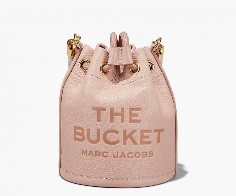 Marc Jacobs The Leather Mini Bucket Crossbody Bags Rose | Australia_MJ18959