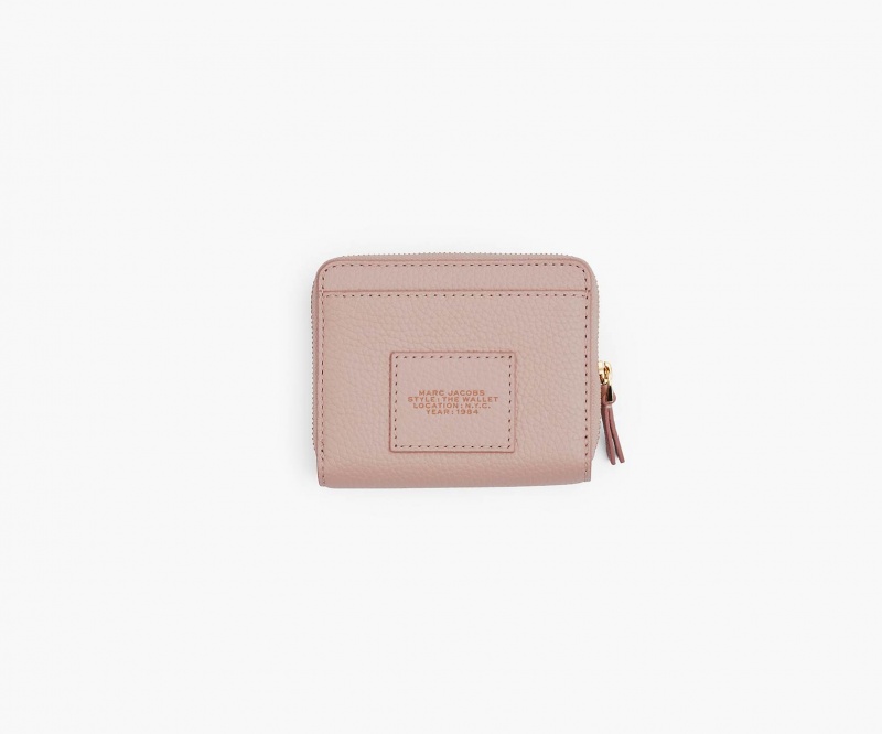 Marc Jacobs The Leather Mini Compact Wallets Rose | Australia_MJ85251