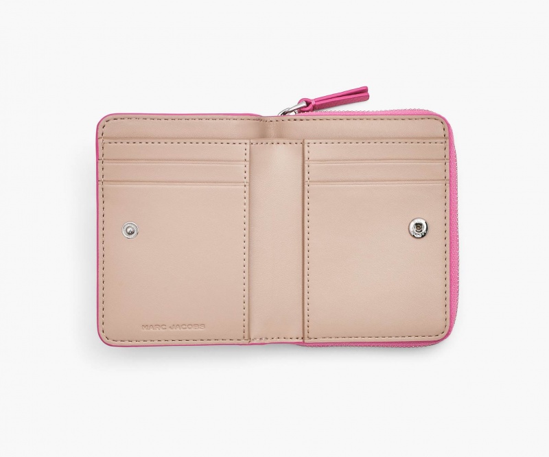 Marc Jacobs The Leather Mini Compact Wallets Pink | Australia_MJ53611