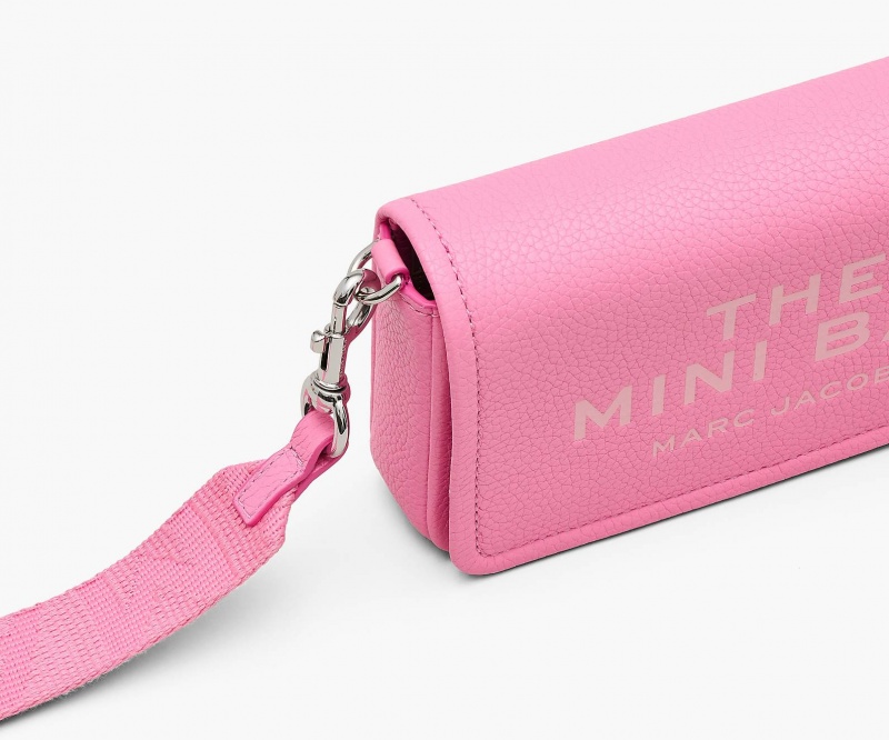 Marc Jacobs The Leather Mini Crossbody Bags Pink | Australia_MJ68000