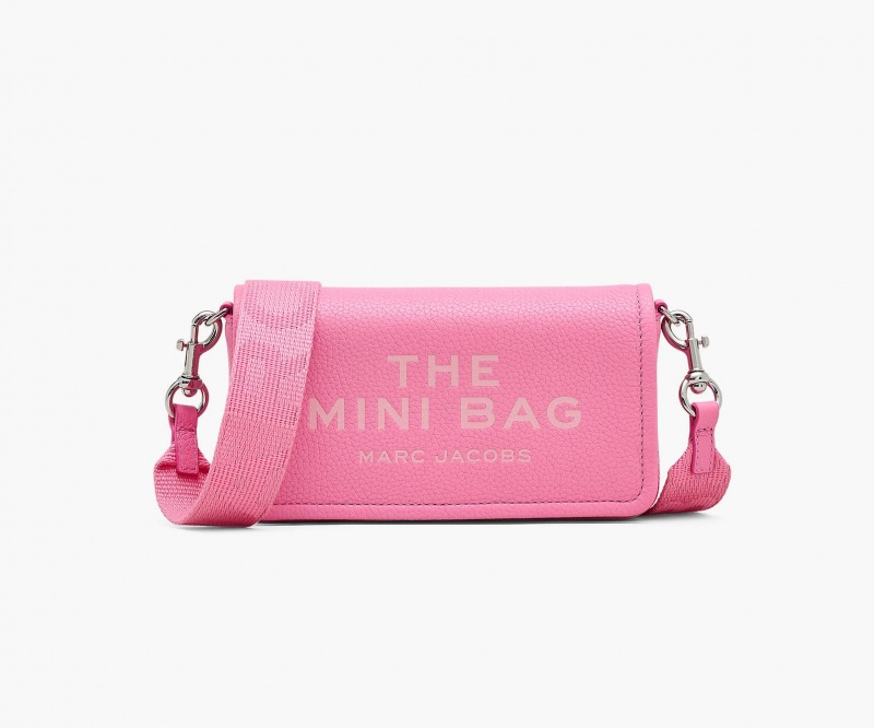 Marc Jacobs The Leather Mini Crossbody Bags Pink | Australia_MJ68000