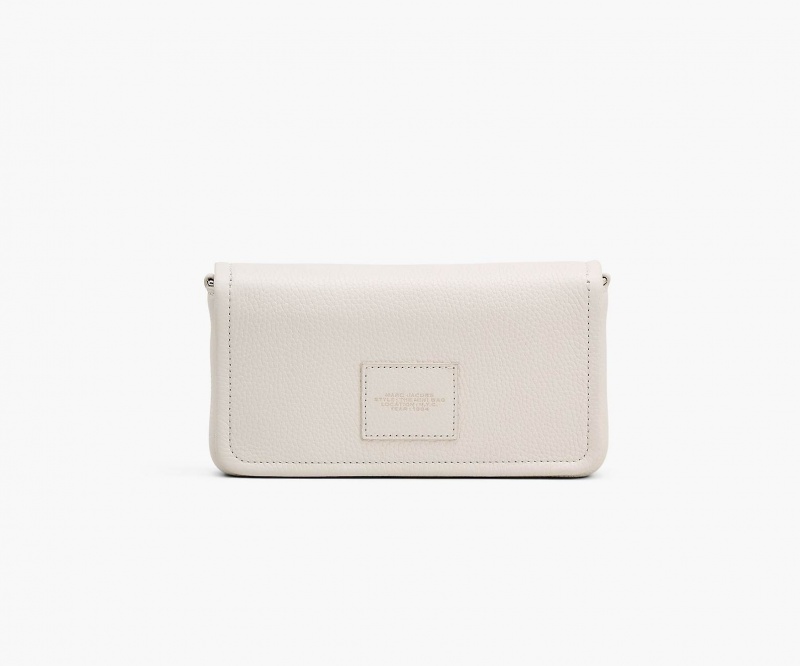 Marc Jacobs The Leather Mini Crossbody Bags White | Australia_MJ90423