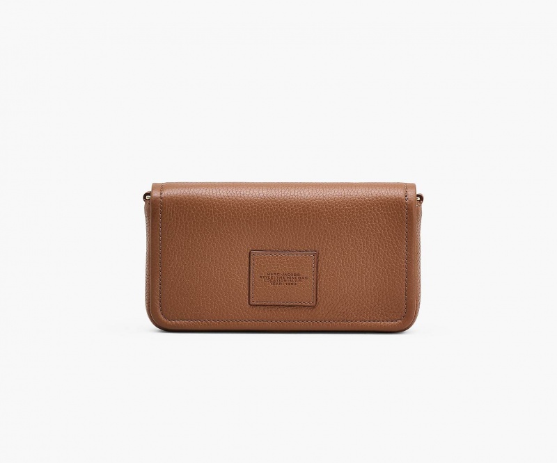 Marc Jacobs The Leather Mini Crossbody Bags Brown | Australia_MJ69120