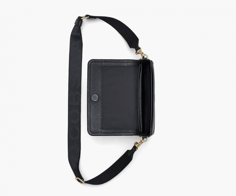 Marc Jacobs The Leather Mini Crossbody Bags Black | Australia_MJ60153