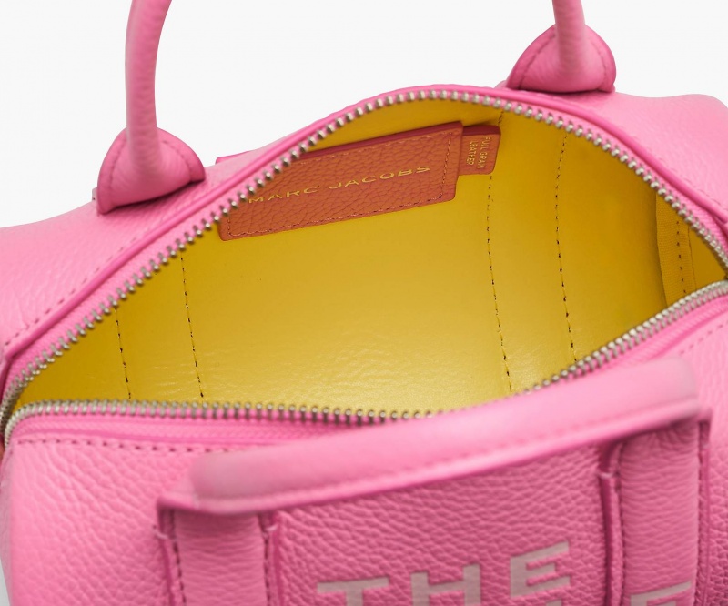 Marc Jacobs The Leather Mini Duffle Crossbody Bags Pink | Australia_MJ75258