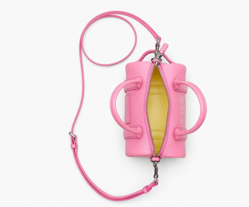 Marc Jacobs The Leather Mini Duffle Crossbody Bags Pink | Australia_MJ75258