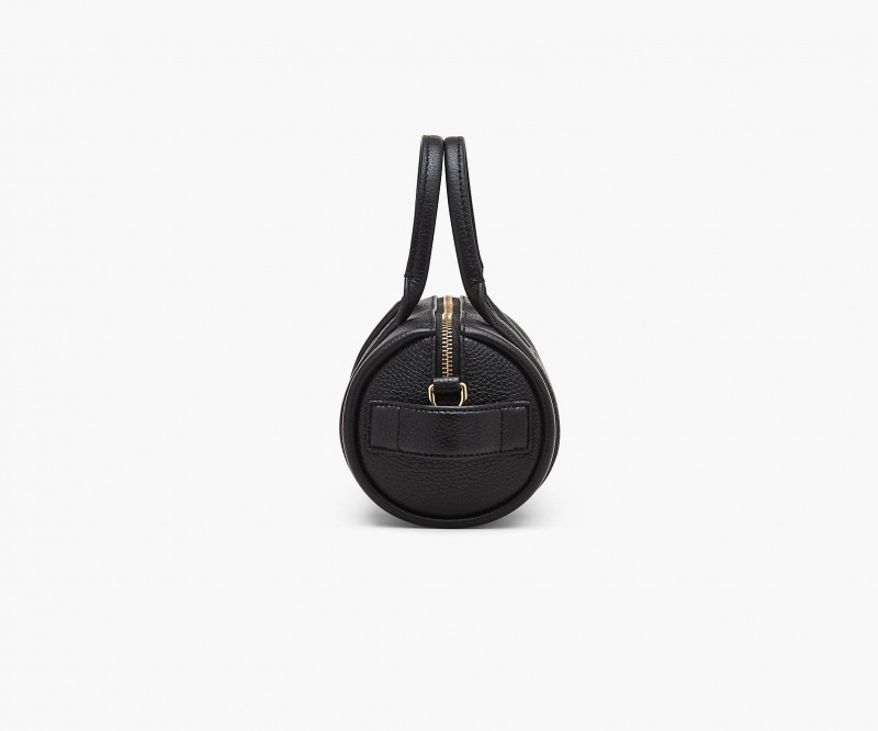 Marc Jacobs The Leather Mini Duffle Crossbody Bags Black | Australia_MJ46081