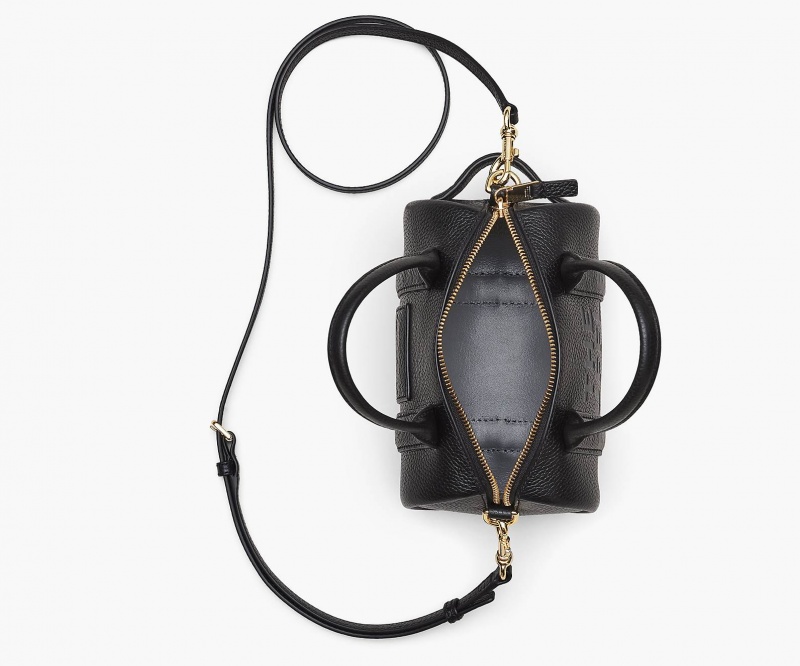 Marc Jacobs The Leather Mini Duffle Crossbody Bags Black | Australia_MJ46081