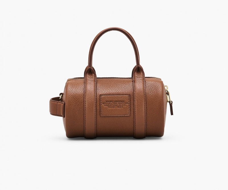 Marc Jacobs The Leather Mini Duffle Crossbody Bags Brown | Australia_MJ12569