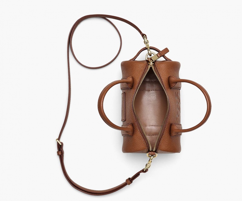 Marc Jacobs The Leather Mini Duffle Crossbody Bags Brown | Australia_MJ12569