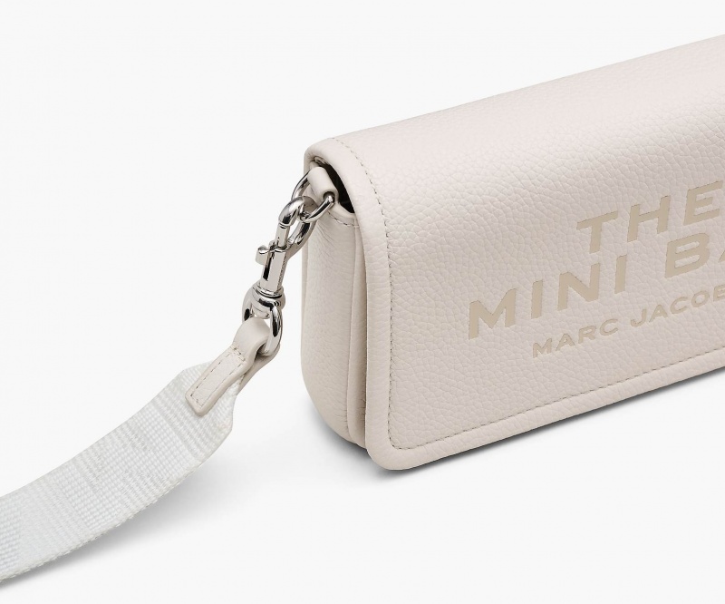 Marc Jacobs The Leather Mini Mini Bags White | Australia_MJ76645