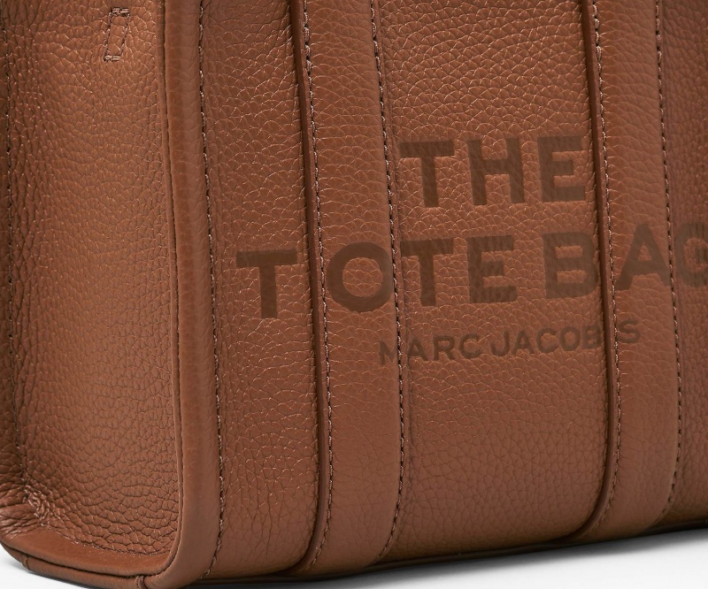 Marc Jacobs The Leather Mini Tote Bags Brown | Australia_MJ24533