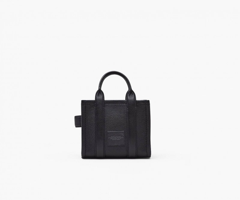 Marc Jacobs The Leather Mini Tote Bags Black | Australia_MJ64702