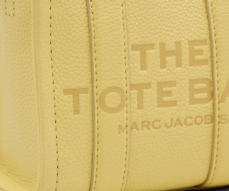 Marc Jacobs The Leather Mini Tote Crossbody Bags Yellow | Australia_MJ72621