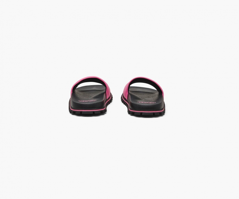 Marc Jacobs The Leather Slide Sandals Pink | Australia_MJ20747