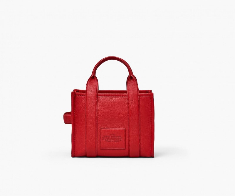 Marc Jacobs The Leather Small Tote Bags Red | Australia_MJ91012