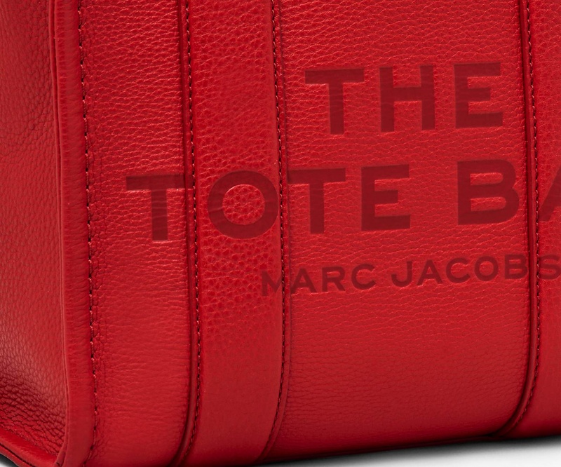 Marc Jacobs The Leather Small Tote Bags Red | Australia_MJ91012