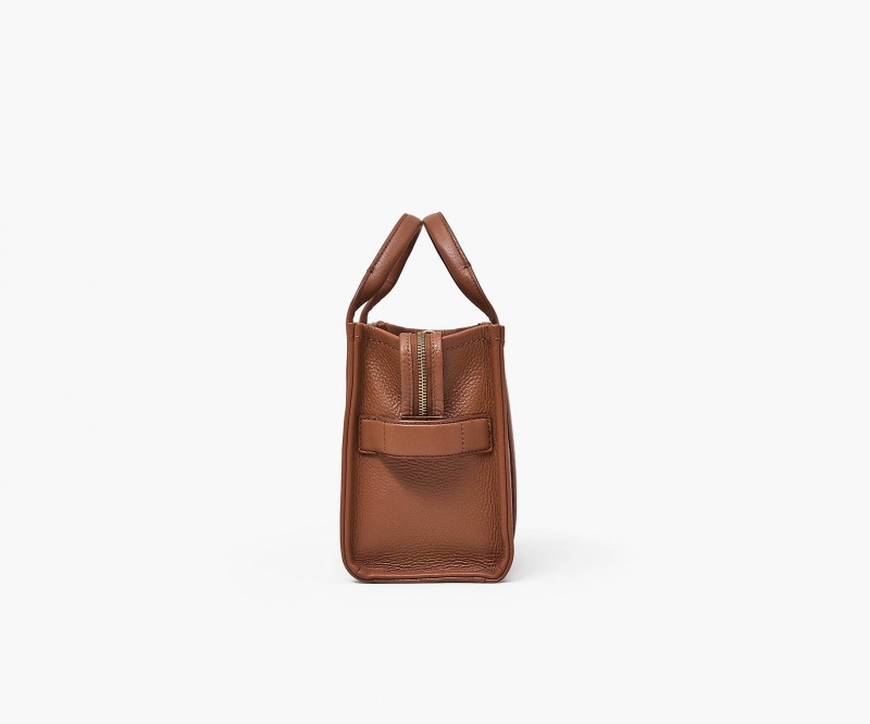 Marc Jacobs The Leather Small Tote Bags Brown | Australia_MJ14692