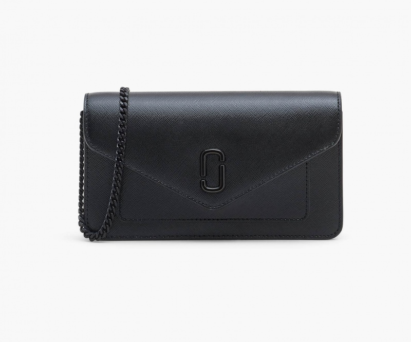 Marc Jacobs The Longshot Chain Wallets Black | Australia_MJ90848