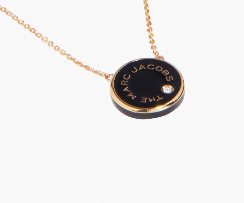 Marc Jacobs The Medallion Pendant Necklaces Cream / Gold | Australia_MJ15625