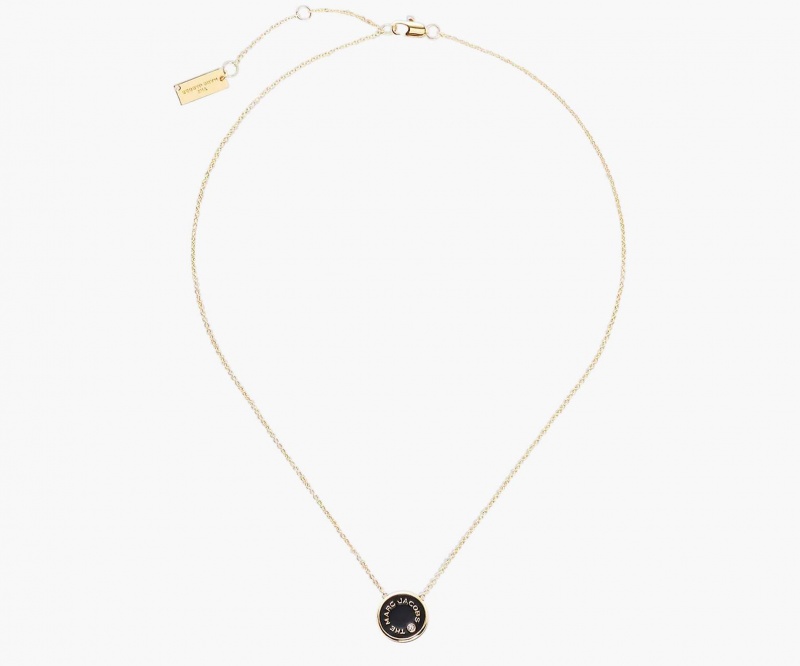 Marc Jacobs The Medallion Pendant Necklaces Cream / Gold | Australia_MJ15625