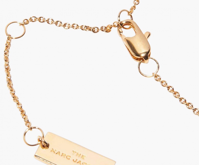 Marc Jacobs The Medallion Pendant Necklaces Cream / Gold | Australia_MJ15625