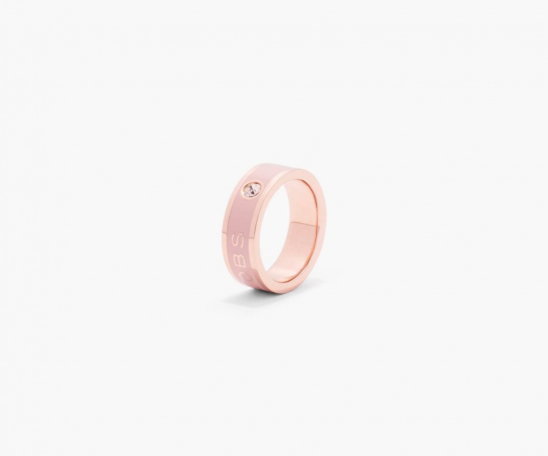 Marc Jacobs The Medallion Rings Brown / Rose Gold | Australia_MJ32716