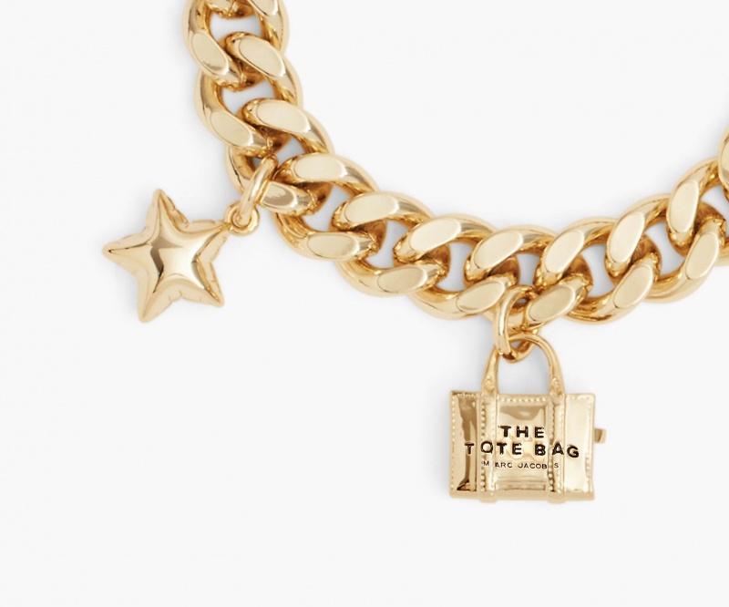 Marc Jacobs The Mini Icon Charm Bracelets Light Gold | Australia_MJ41550