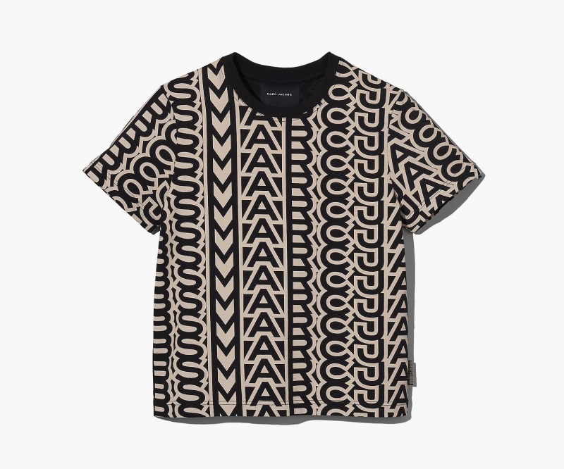 Marc Jacobs The Monogram Baby T Shirts Black / White | Australia_MJ36236