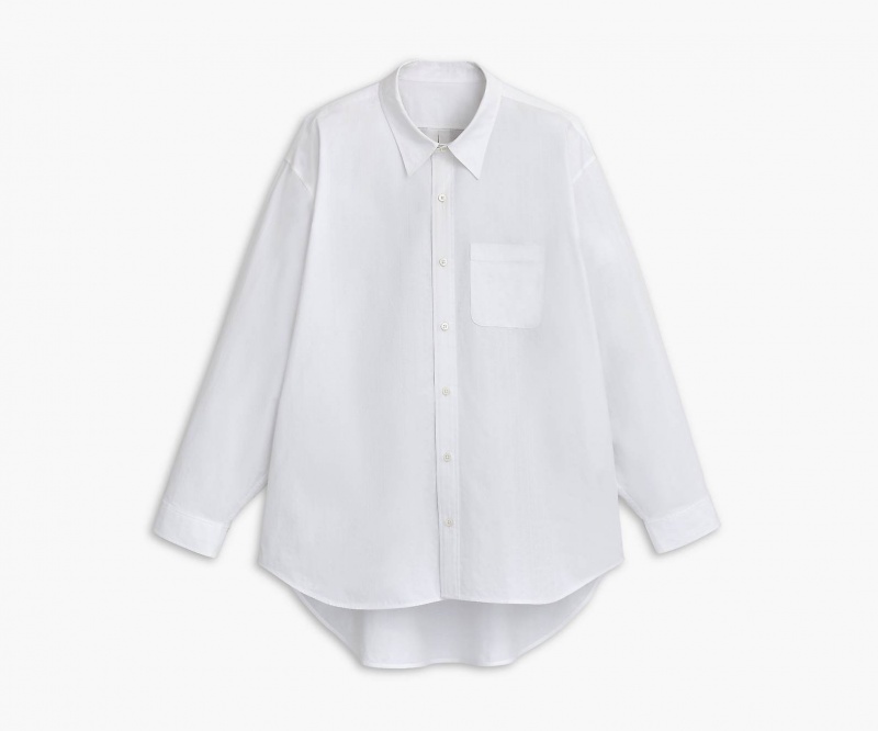 Marc Jacobs The Monogram Big Shirt Tops White | Australia_MJ58194