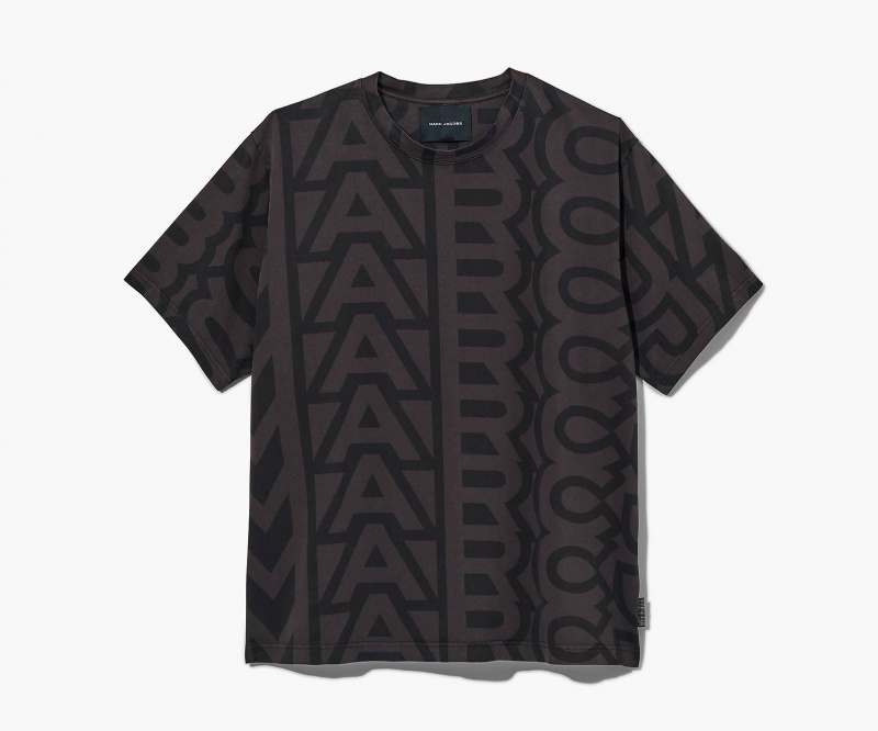 Marc Jacobs The Monogram Big T Shirts Black / Grey | Australia_MJ59066