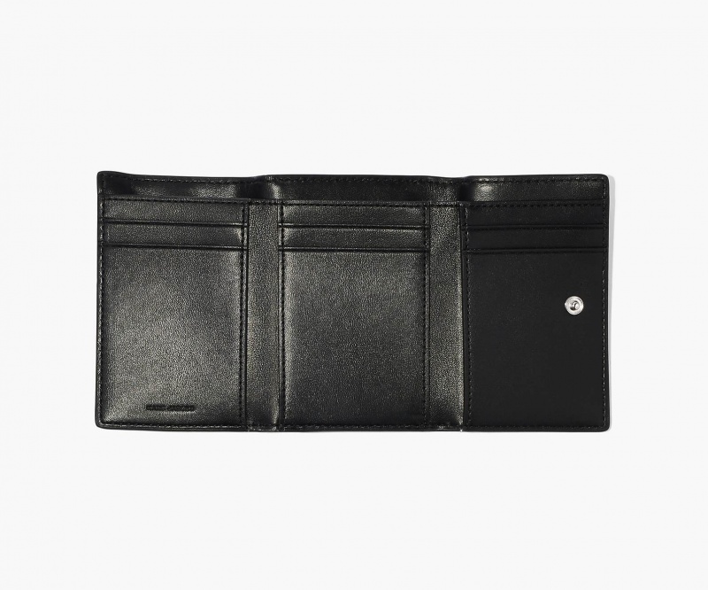 Marc Jacobs The Monogram Medium Trifold Wallets Black / White | Australia_MJ77345