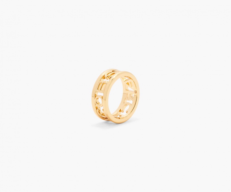 Marc Jacobs The Monogram Rings Gold | Australia_MJ66281