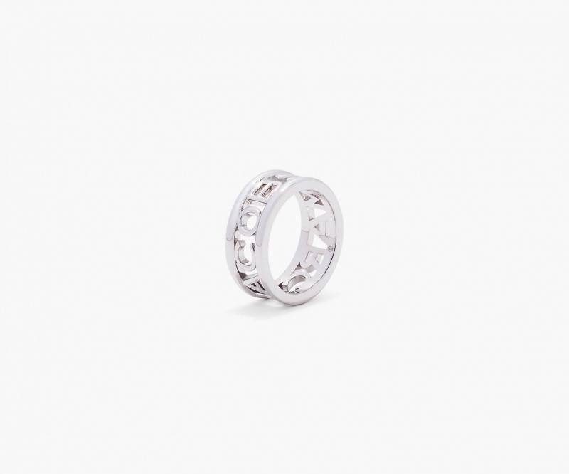 Marc Jacobs The Monogram Rings Silver | Australia_MJ27788