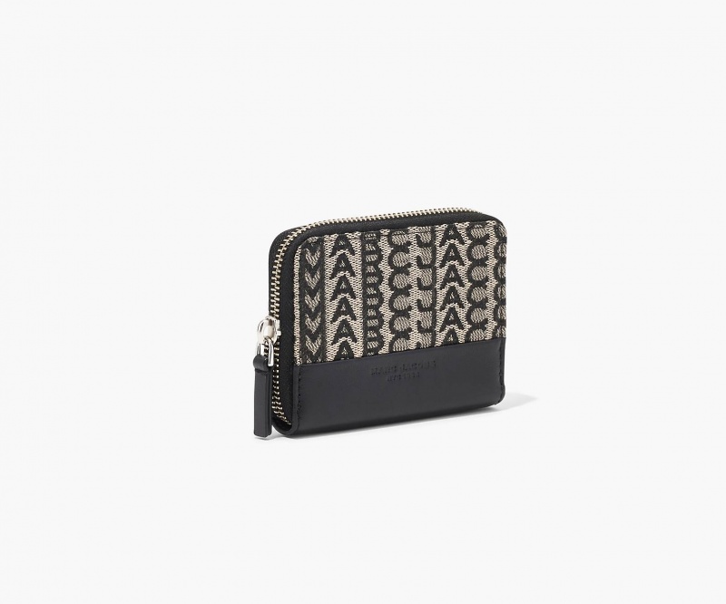 Marc Jacobs The Monogram Zip Around Wallets Beige Multicolor | Australia_MJ55002