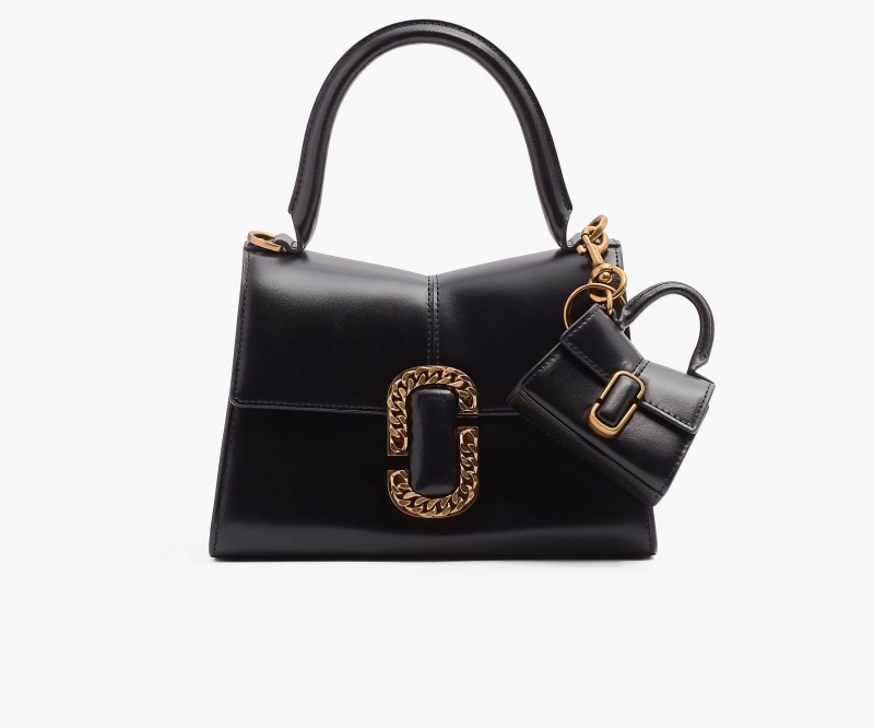 Marc Jacobs The Nano St. Marc Top Handle Charms Black | Australia_MJ58637