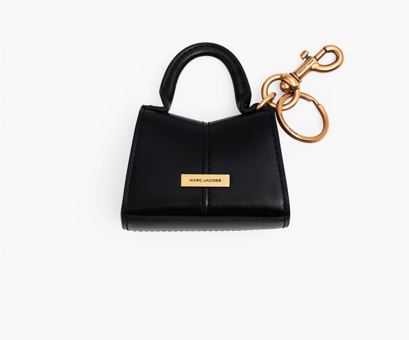 Marc Jacobs The Nano St. Marc Top Handle Charms Black | Australia_MJ58637