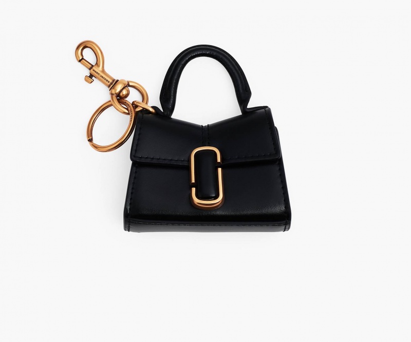 Marc Jacobs The Nano St. Marc Top Handle Charms Black | Australia_MJ58637