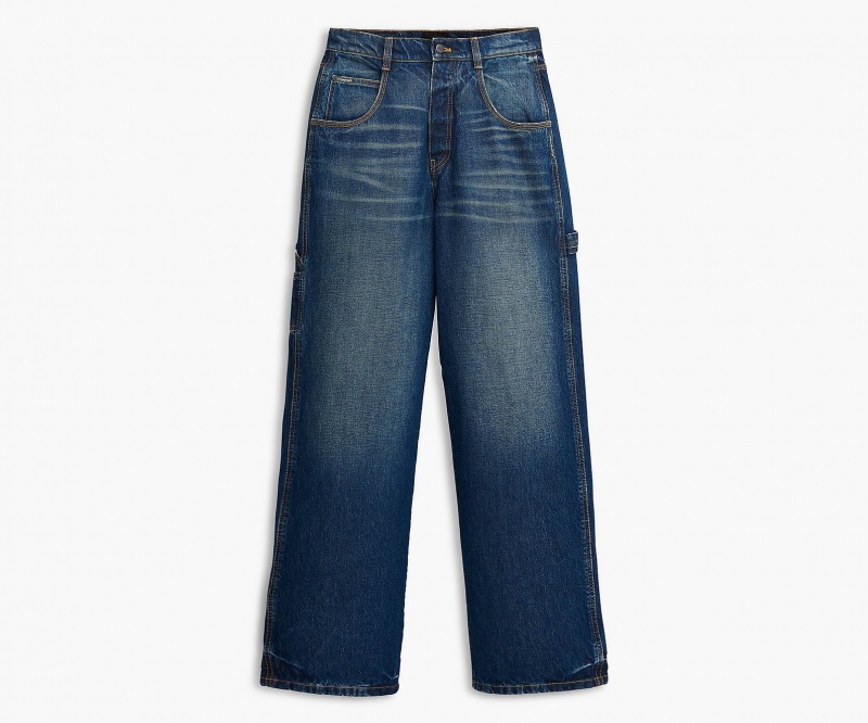 Marc Jacobs The Oversized Jeans Bottoms Indigo | Australia_MJ62636