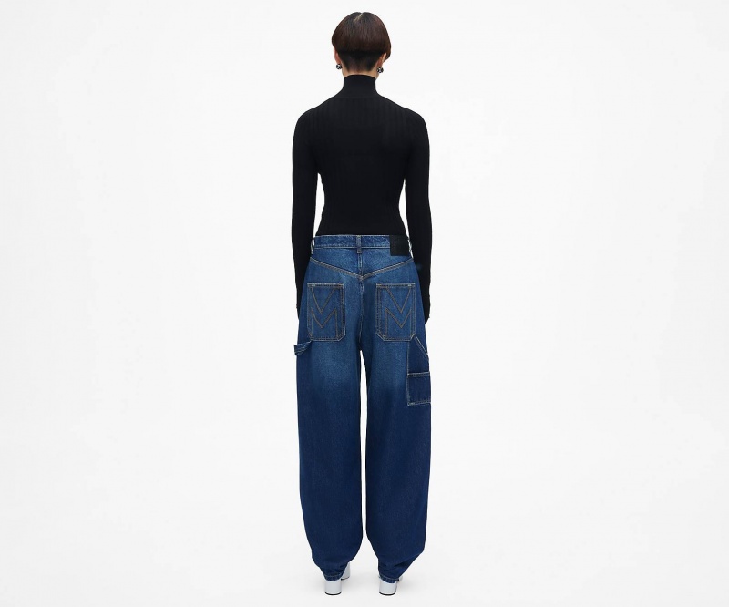 Marc Jacobs The Oversized Jeans Bottoms Indigo | Australia_MJ62636